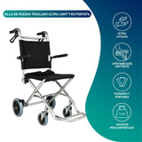 Silla de Ruedas Traslado Ultra Light 7 KG Portátil