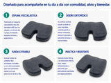 Cojín Ortopédico Coxis Asiento Ergonométrico 44.5*36*6.8