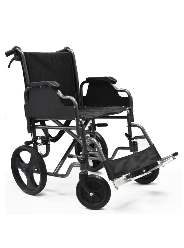 Silla De Ruedas De Traslado Geriátrica Desmontable Deluxe