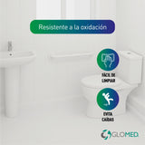 Barra Seguridad Baño Esmaltada 30cm