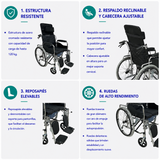 Silla de Ruedas Neurológica Asiento WC Premium