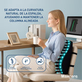 Cojín Espalda Soporte Lumbar Comfort Negro