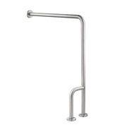 Barra Angular Piso Boble Derecha Cromada
