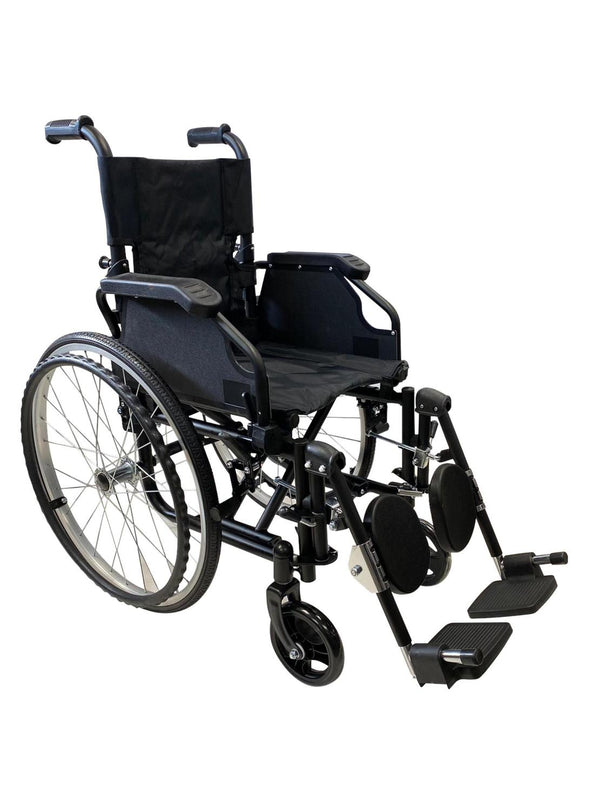 Silla De Ruedas Pediátrica Niños Negra Ultra Liviana
