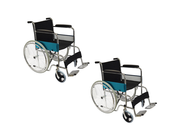 Pack 2 Sillas De Ruedas Estándar Asiento Nylon