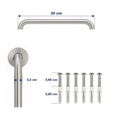 Barra Seguridad Baño Acero Inoxidable 30cm