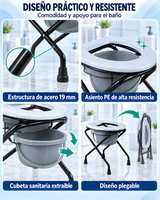 Piso Asiento baño WC Plegable