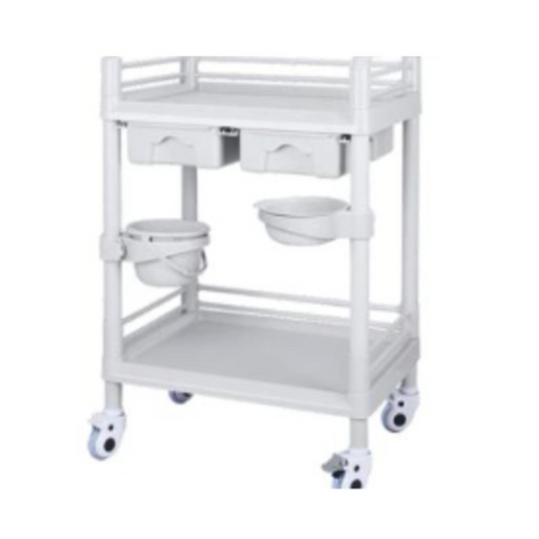 Carro Clínico Dos Cajones ABS Deluxe 76x53x84 cm
