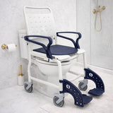 Silla De Ducha Wc Azul Hamburg