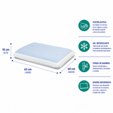 Almohada Viscoelastica Gel Bamboo Pro 63x40x10