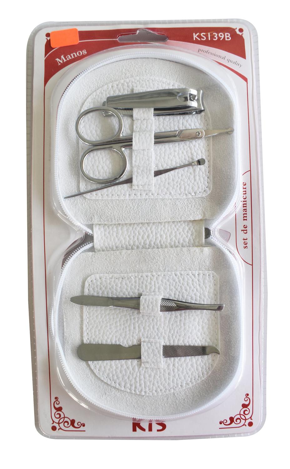 Set De Manicure Blanco, 5 Piezas. Kis
