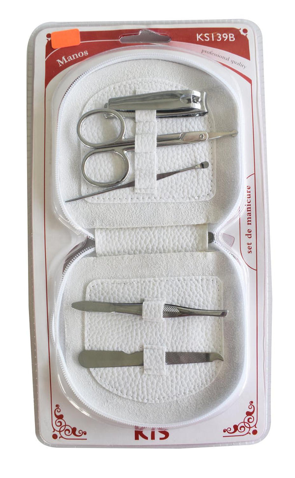 Set De Manicure Blanco, 5 Piezas. Kis