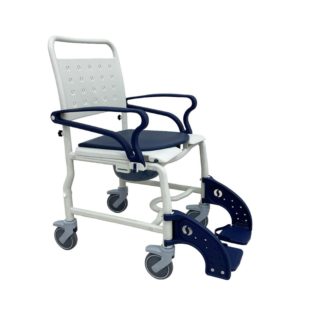 Silla De Ducha Wc Azul Hamburg