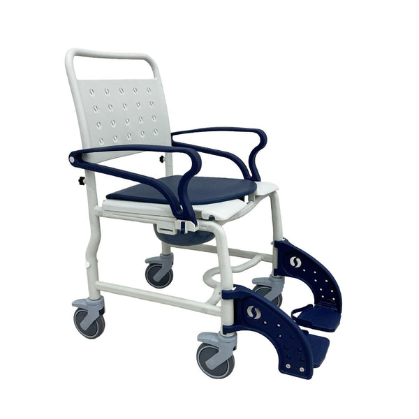 Silla De Ducha Wc Azul Hamburg