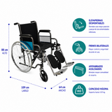 Silla de Ruedas Traumatológica Plus