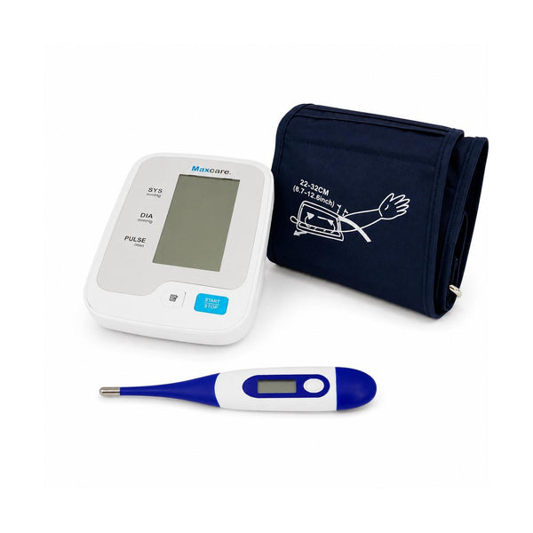 Pack Medidor de presión para brazo + Termómetro digital flexible