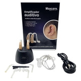 Amplificador Auditivo Audífono Sordera Severa Doble Recargable
