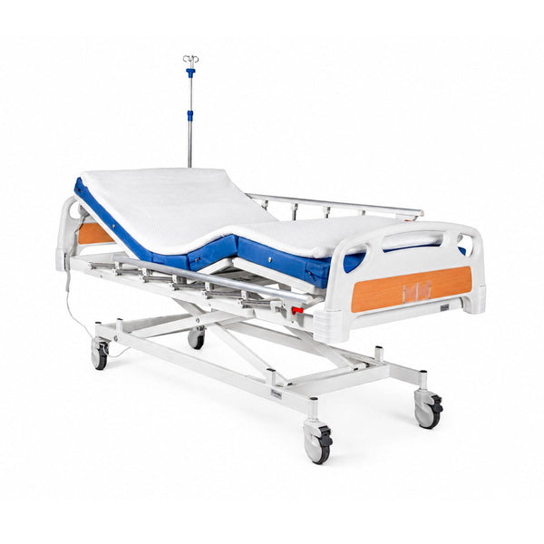 Cama Clínica Eléct 4 Pos Prem + Colchón Imper 10cm + Topper