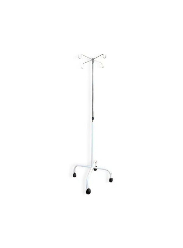 Barra Pedestal Porta Suero Portatil Esmaltado Con Ruedas