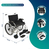 Silla De Ruedas Bariátrica Full Deluxe 60 cm - Reacondicionado