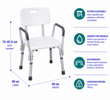 Silla De Baño Apoya Brazos Fijo