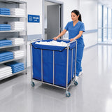 Carro Recolector De Ropa Hospitalaria Acero Inoxidable