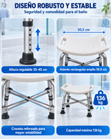 Piso De Baño Rectangular Bariátrico
