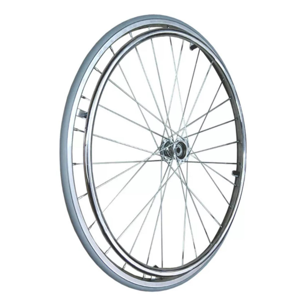 Rueda Trasera Para Silla De Ruedas Estandar - Repuesto