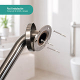 Barra Seguridad Baño Cromada 30cm