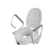 Alzador de Baño con Apoyabrazos Abatible y Tapa