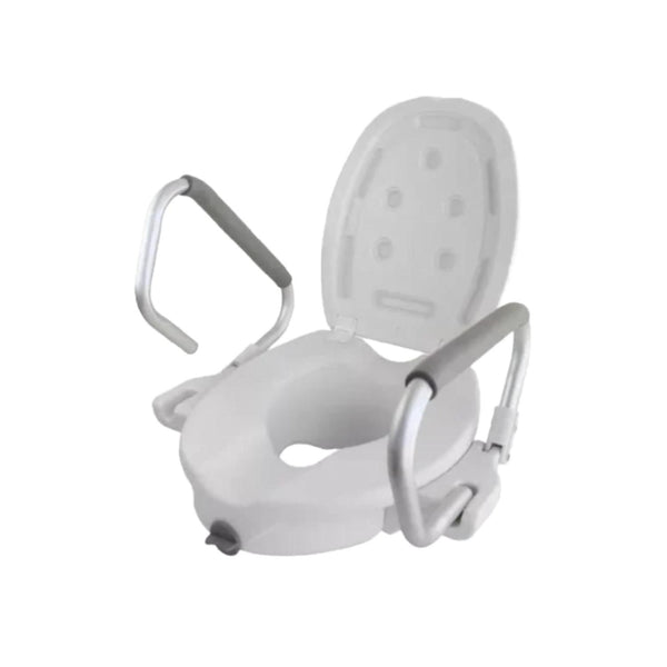 Alzador de Baño con Apoyabrazos Abatible y Tapa