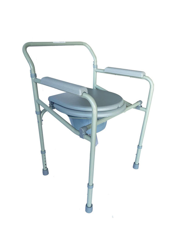 Baño Wc Portátil Plegable Esmaltado Gris