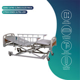 Cama Clínica Eléctrica 4 Posiciones Ultra Low