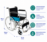 Silla De Ruedas Estándar Asiento Nylon