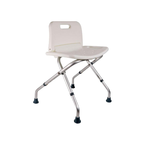 Silla De Ducha Baño Plegable Con Respaldo