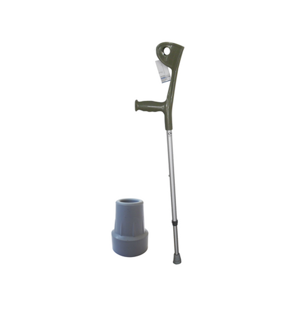 Pack bastón europeo codera fija + Regatón gris 1,9 cm