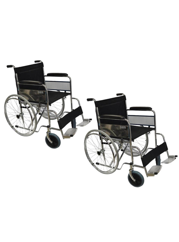 Pack 2 Silla de Rueda Sobrepeso Bariátrica Strong 51 cm
