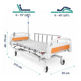 Cama Clínica Eléctrica 4 Posiciones + Colchón 10cm