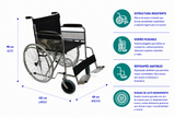 Silla De Ruedas Sobrepeso Bariatrica Strong 51cm