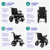 Silla De Ruedas Eléctrica C1 Pro - Negra