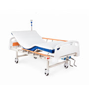 Cama Clínica Manual 2 Pos Plus + Colchon 8cm + Topper