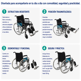 Silla de Ruedas Traumatológica Plus
