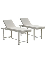 Pack 2 Camilla Examen Consulta Médica Tapiz Blanco