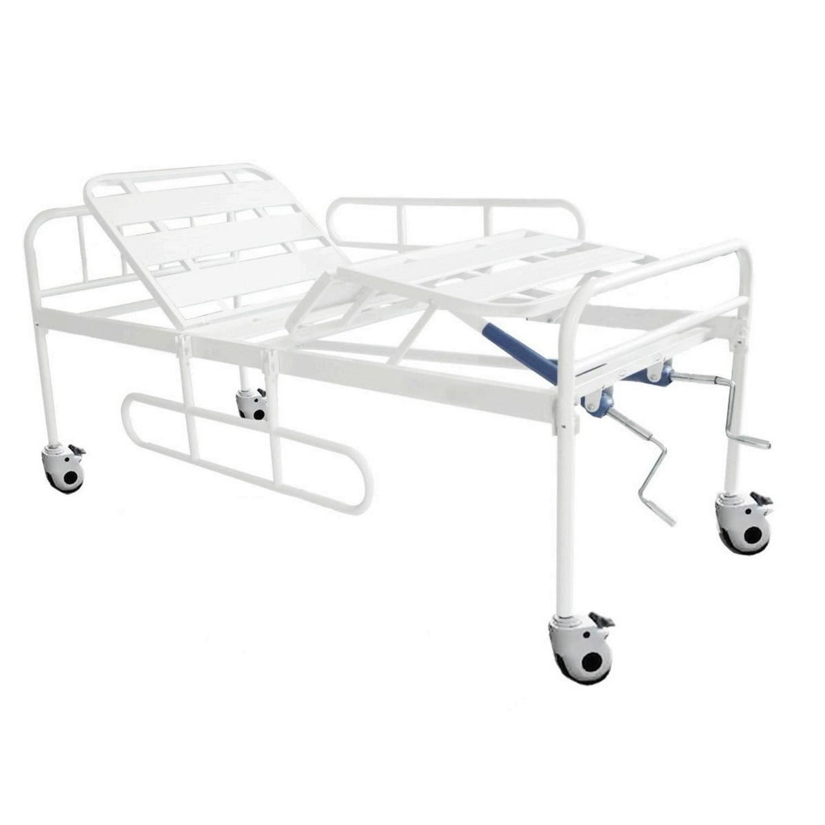 Cama Clinica Manual 2 Pos Lite + Colchon 8cm + Antiescaras