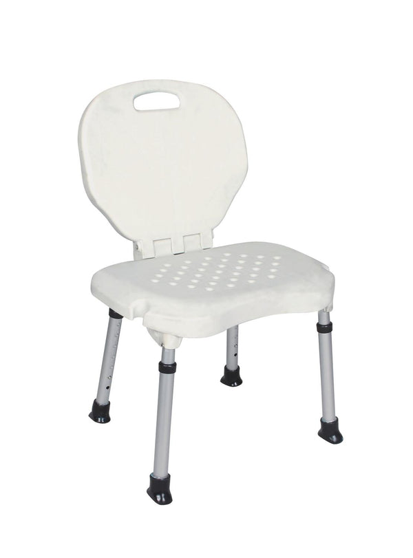 Silla De Baño Ducha Plegable Con Drenaje Ajustable Portátil