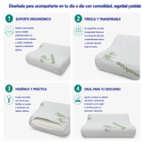 Almohada Cervical Espuma Acanalada 60x40x14/12