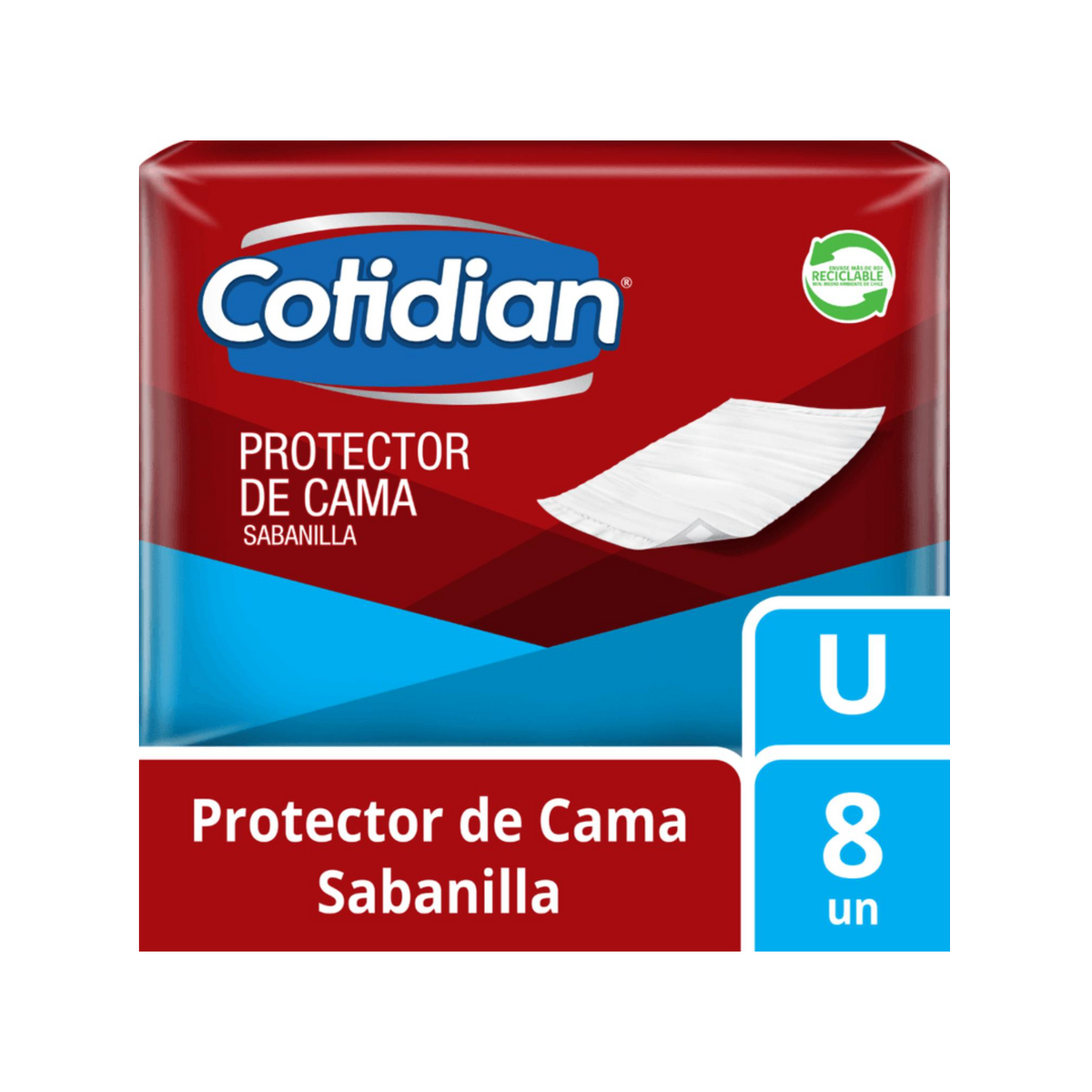 Sabanilla Protector De Cama Cotidian 8 Unid