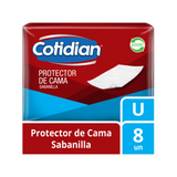 Sabanilla Protector De Cama Cotidian 8 Unid
