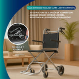 Silla de Ruedas Traslado Ultra Light 7 KG Portátil
