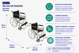Pack 2 Sillas De Ruedas Estándar Asiento Eco